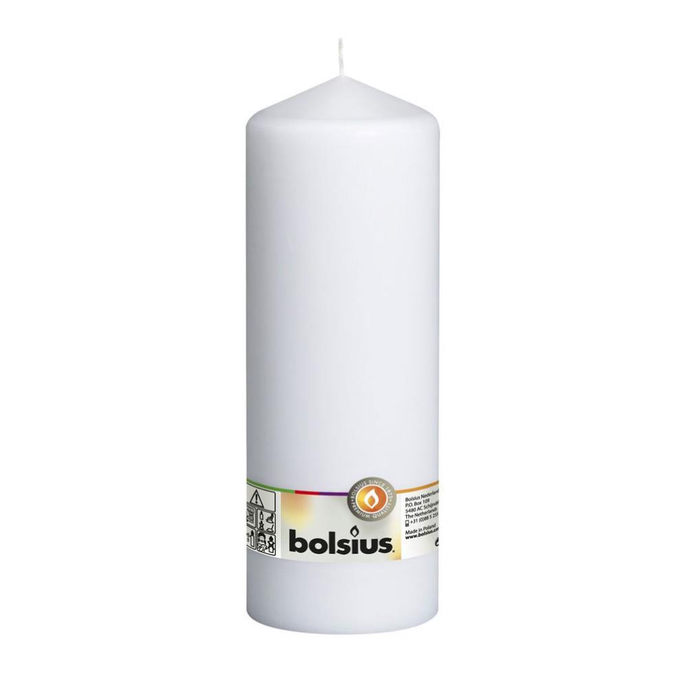 Bolsius White Pillar Candle 25cm x 8cm £8.54